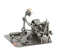 Steelman24 I Nuts and bolts sculpture Motorcycle Mechanic I Handmade ornaments I Made in Germany I I Metal figurine