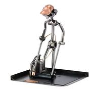 Steelman24 I Nuts and bolts sculpture Roofer Flat Roof I Handmade ornaments I Made in Germany I I Metal figurine