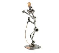 Steelman24 I Nuts and bolts sculpture Singer I Handmade ornaments I Made in Germany I I Metal figurine