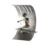 Steelman24 I Nuts and bolts sculpture Surfing In A Wave I Handmade ornaments I Made in Germany I I Metal figurine