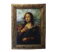 steelplant Stona Lisa Large Vivid Fabric Printed Textile. Mona Lisa Smoking Weed Joint Remix Tapestry high Definition Print on Polyester with Sewn Edge