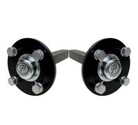 Steelpress Hub & Stub Axles For Quad, Atv Trailer 4 Stud 100mm Pcd 35X35mm 750Kg (Set Of 2)