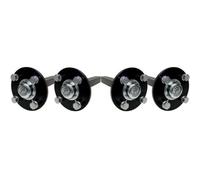 Steelpress Hub & Stub Axles Quad Atv Trailer 4 Stud 100mm Pcd 40X40mm High Speed - Set Of 4