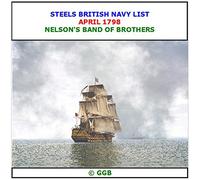 STEELS BRITISH NAVY LIST APRIL 1798 CD ROM