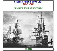 STEELS BRITISH NAVY LIST JULY 1793 CD ROM