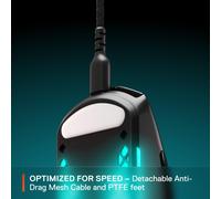 SteelSeries Aerox 3 - Holey RGB Gaming Mouse - Ultra-lightweight Water Resistant Design - 8,500 DPI TrueMove Core Optical Sensor - Onyx