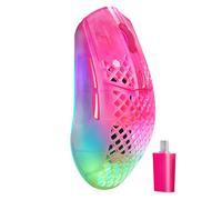 SteelSeries Aerox 3 Wireless Gen 2 - Super-Light 68g Gaming Mouse - 4K Polling - 26K DPI Optical Sensor - 200 Hour Battery - IP54 Water Resistant - 80m Click Durability - RGB - Magenta