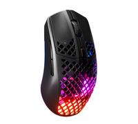 SteelSeries Aerox 3 Wireless - Holey RGB Gaming Mouse - Ultra-lightweight Water Resistant Design - 18K DPI TrueMove Air Optical Sensor - Lag-free 2.4