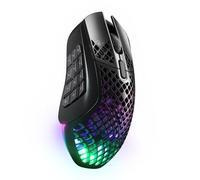 SteelSeries Aerox 9 Wireless Gaming Mouse - Ultra Lightweight MMO/MOBA - 89g - 18 Programmable Buttons - Bluetooth/2.4 GHz -...