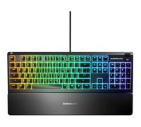 SteelSeries Apex 3 - RGB Gaming Keyboard - 10-Zone RGB Illumination - Premium Magnetic Wrist Rest - English QWERTY Layout