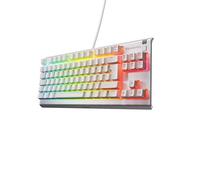 SteelSeries Apex 3 TKL White RGB Gaming Keyboard - Tenkeyless Compact Form Factor - 8-Zone RGB Illumination - Water and Dust Resistant - Whisper-Quiet Gaming Switch - UK Layout (QWERTY)