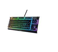 SteelSeries Apex 3 TKL - RGB Gaming Keyboard - Tenkeyless Compact Esports Form Factor - 8-Zone RGB Illumination - IP32 Water & Dust Resistant - Nordic QWERTY Layout