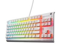 SteelSeries Apex 3 TKL - Gaming Keyboard - Tenkeyless Compact Form Factor - Silent Gaming Keyboard - 8-Zone RGB Illumination - IP32 Water & Dust Resistant - American QWERTY Layout, White