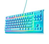 SteelSeries Apex 3 TKL - Gaming Keyboard - Tenkeyless Compact Form Factor - Silent Gaming Keyboard - 8-Zone RGB Illumination - IP32 Water & Dust Resistant - American QWERTY Layout, Aqua
