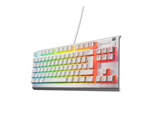 SteelSeries Apex 3 TKL - Gaming Keyboard - Tenkeyless Compact Form Factor - Silent Gaming Keyboard - 8-Zone RGB Illumination - IP32 Water & Dust Resistant - French AZERTY Layout, White