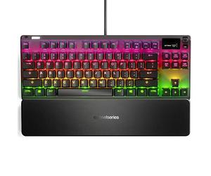SteelSeries Apex 7 TKL - Mechanical Gaming Keyboard - OLED Display - Red Switches - American (QWERTY) Layout