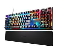 SteelSeries Apex Pro Mechanical Gaming Keyboard - Adjustable Actuation Switches - World’s Fastest Mechanical Keyboard - OLED Smart Display - RGB Backlit