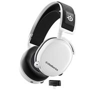 SteelSeries Arctis 7+ Wireless Gaming Headset - Lossless 2.4 GHz - Sonar 7.1 Virtual Surround Sound - 30 Hour Battery Life - USB-C Quick Charging - For PC, PS5, PS4, Mac, Android and Switch - White