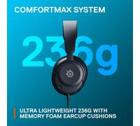 SteelSeries Arctis Nova 1P for PlayStation - PS5 Gaming Headset - Hi-Fi Drivers - 360 Spatial Audio - AirWeave Memory Foam Ear Cushions - Lightweigh