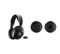 SteelSeries Arctis Nova 5P Wireless - PS5 Gaming Headset - 100+ Audio Presets via App - 60H Battery + KontrolFr PS Fr alaxy Black for PlayStation (PS4/PS5 Controller) Performance Thumbsticks