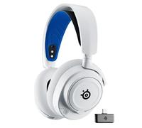SteelSeries Arctis Nova 7P Wireless PS5 Gaming Headset - Neodymium Magnetic Drivers - Dual Wireless PlayStation & Bluetooth - 38H USB-C Battery - Gen2 AI Mic - Supports PS4, PC - White