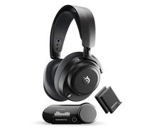 SteelSeries Arctis Nova Pro Omni - Hi-Res Wireless Gaming Headset, 96kHz/24bit, ANC, ClearCast Pro Mic, AI Noise Rejection, Mobile App, Mix 2.4GHz + BT, OmniPlay PC+PlayStation+Xbox - Graphite