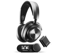 SteelSeries Arctis Nova Pro Wireless Multi-System Gaming Headset - Premium Hi-Fi Drivers - Active Noise Cancellation - Infinity Power System - Stealth Retractable Mic - PC, PS5/PS4, Switch 2, Mobile