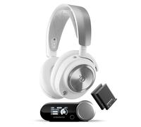 SteelSeries Arctis Nova Pro Wireless - Multi-System Gaming Headset- Unlimited Battery Life; 2 Hot-Swap Batteries - Active Noise Cancellation - ClearCast Gen2 Mic - PC, PS5,Switch, Mobile - White