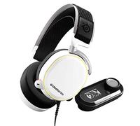 SteelSeries Arctis Pro + GameDAC Wired Gaming Headset - Certified Hi-Res Audio - Dedicated DAC and Amp - for PS5/PS4 and PC - White