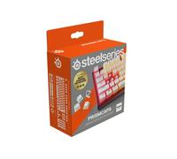 SteelSeries PrismCaps - Double Shot Pudding-style Keycaps - Durable PBT Thermoplastic - Compatible with Most Mechanical Keyboards - MX Stems - White (German Layout)