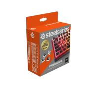 SteelSeries PrismCaps - Double Shot Pudding-style Keycaps - Durable PBT Thermoplastic - Compatible with Most Mechanical Keyboards - MX Stems - Black (German Layout)