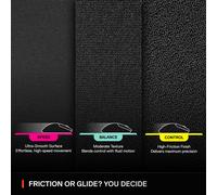 SteelSeries QcK L Performance Balance Gaming Mousepad - Extra density for a smooth glide - Low-profile edge stitching - Non-slip neoprene rubber base