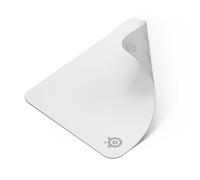SteelSeries QcK Medium Gaming Mousepad - White - Non-Slip Silicone Rubber Base - Peak Tracking and Stability - Optimized for Gaming Sensors - 320 mm
