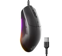 SteelSeries Rival 3 Gen 2 Gaming Mouse - 8500 DPI TrueMove Core Optical Sensor - 60 Million Click Durability - Low Latency - 77g Lightweight - 100% PTFE Feet - RGB - Black