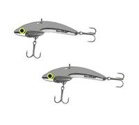 SteelShad Fishing Lure - Mini Series - fishing for bass, perch, crappie, walleye, trout, salmon, striper, hybrids, white bass, blues (Silver)