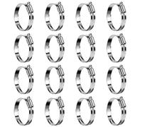 Steelsoft Non-Stripping Worm Gear Hose Clamps Size#36, 2 to 2-3/4 inch Adjustable Stainless Steel Hose Clamps for Automotive,Radiator,Rolled Band Edge Protection,16Pack