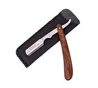 SteelX® Premium Wooden Straight Razor - Professional Barber Razor for Moustache & Beard Shaving, Stainless Steel Blade, Organic Wooden Handle - Cut Throat Design (Blades Not Included)