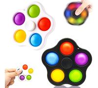 Steemjoey 2 Pack Pop Fidget Toy, Mini Bubble Fidget Popper Stress Toys, Push Poppers Bubble Pop Hand Finger Toy Set, Party Favor Sensory Fidget Pack Bulk Kit Box Kids Adults