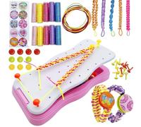 Steemjoey Arts and Crafts for Kids Ages 8-12, Friendship Bracelet Making Kit for Girl, Make Your Own Charm Bracelets,Kids Jewelry Making Kit DIY Threads Tool Christmas Birthday Gift Party Travel