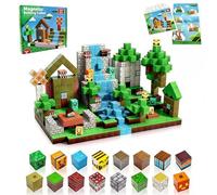 Steemjoey Magnetic Blocks, 100PCS Magnetic Building Blocks, Tiles Stacking Cubes Game, Creative Learning Construction STEM Educational Sensory Toys for Kids Boys Girls Ages 3+ Christmas Birthday Gifts