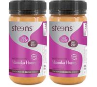 Steens Manuka Honey MGO 830+ Pure & Raw 100% Certified UMF 20+ Manuka Honey - Bottled and Sealed in New Zealand - 500g (Pack of 2)