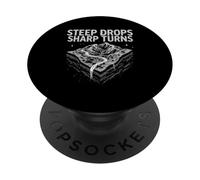STEEP DROPS SHARP TURNS Adventure PopSockets Adhesive PopGrip