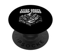 STEEP DROPS SHARP TURNS Mountain Adventure PopSockets Adhesive PopGrip