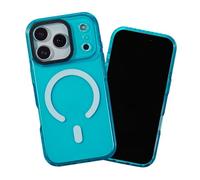SteepLab Magnetic Barrier Case for iPhone 17 Pro, Compatible with MagSafe, Impact Absorbing 360 Degree Protection with Built-in Magnets (Brilliant Blue Sky)