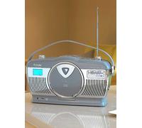 Steepletone 3 Band Radio & CD Player with Bluetooth - Grey Grey