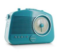 Steepletone Brighton BT 60s Retro Portable MW/LW/FM Radio with Bluetooth - Blue