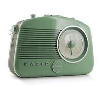 Steepletone Brighton BT 60s Retro Portable MW/LW/FM Radio with Bluetooth Green