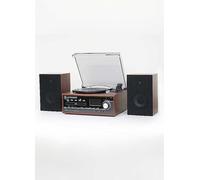 Steepletone Broadway: 4 in 1 Music Centre - Teak Blue