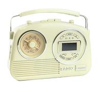 Steepletone Devon Dab & FM AC- DC Radio- Cream Cream
