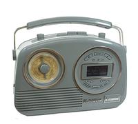 Steepletone Devon Retro Portable DAB Radio FM/MW with Aux In for Connecting Smartphone,Tablet (Pastel Grey)